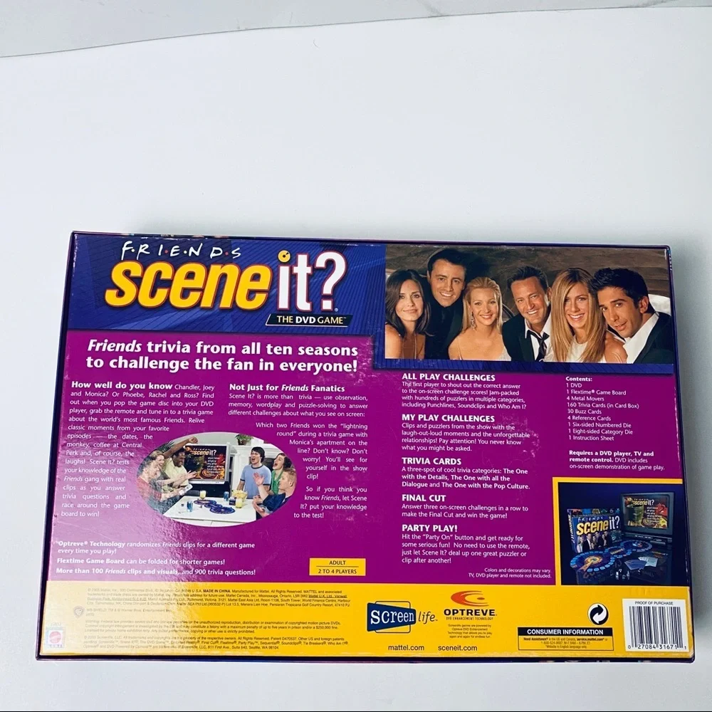 Friends Scene It? 2005 DVD Board Game - Picture 2 of 5